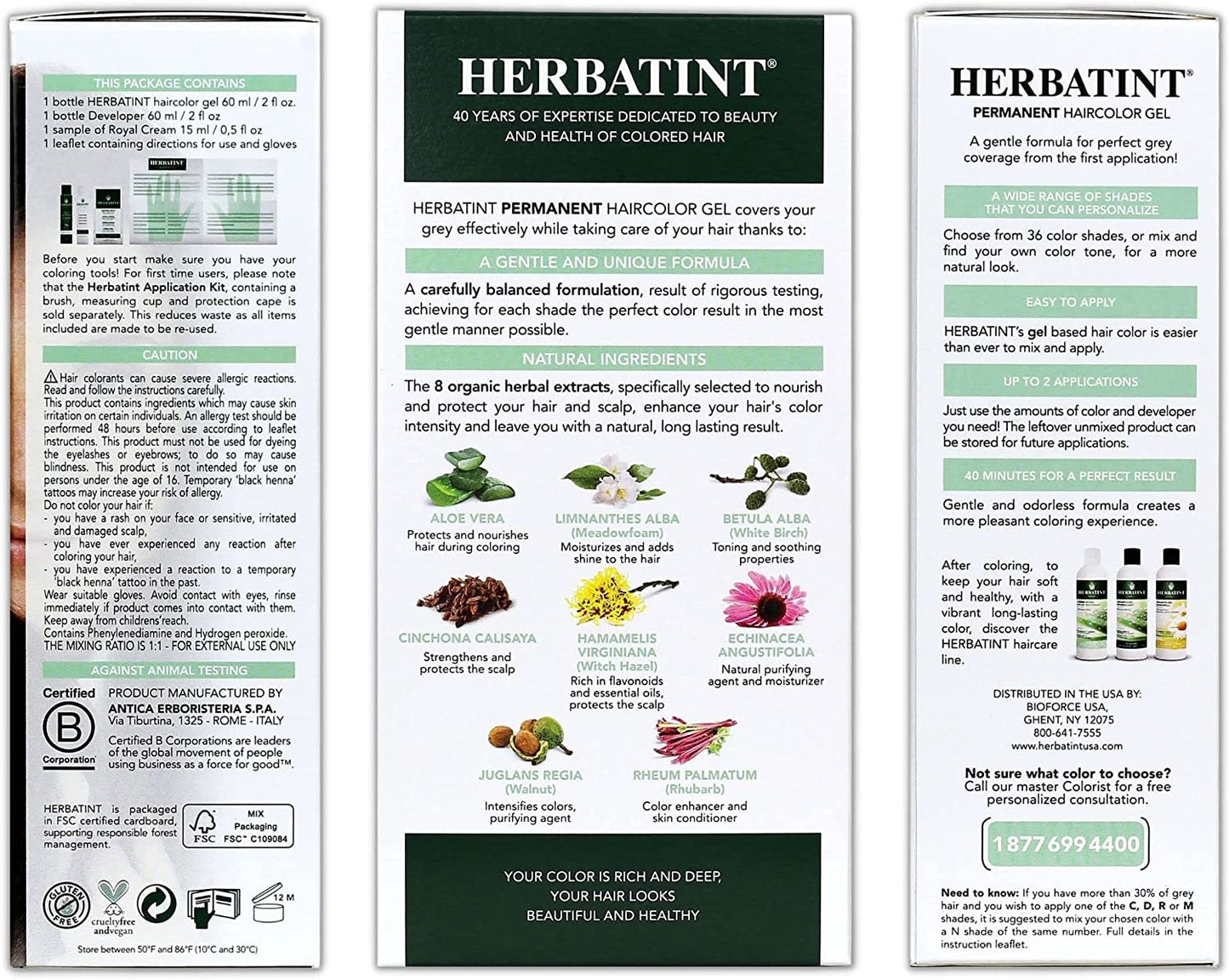 Herbatint Hair Dye 5M Light Mahogany Chestnut 135mL- BIO FORCE-The Health Store- Default Title