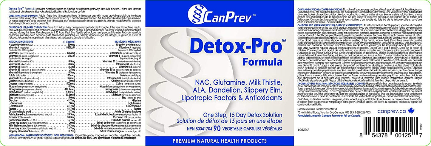 CanPrev Detox-Pro 15 Day Detox 90 V Caps- CANPREV-The Health Store- Default Title
