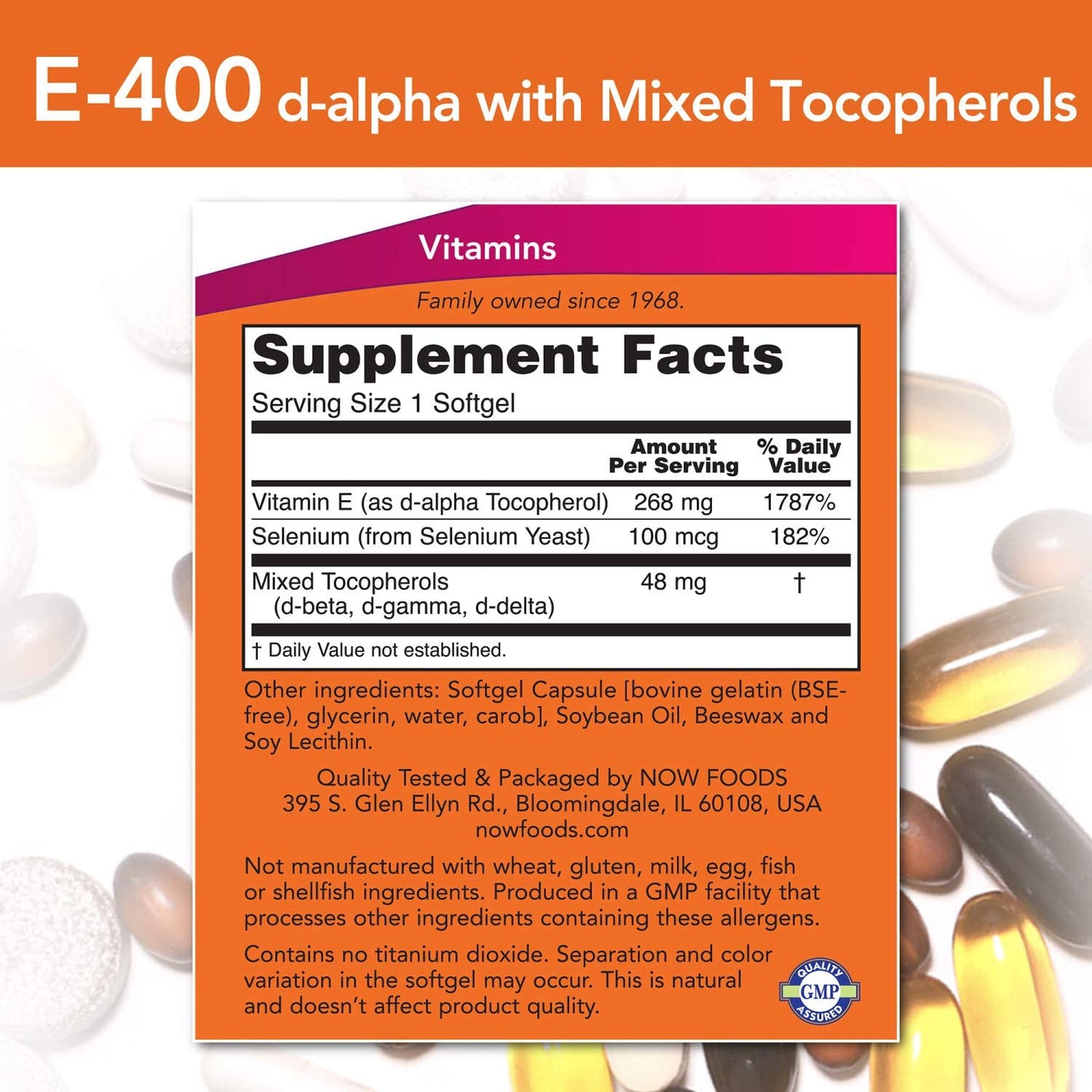 NOW E-400 d-alpha with Mixed Tocopherols- PURE SOURCE-The Health Store- Default Title