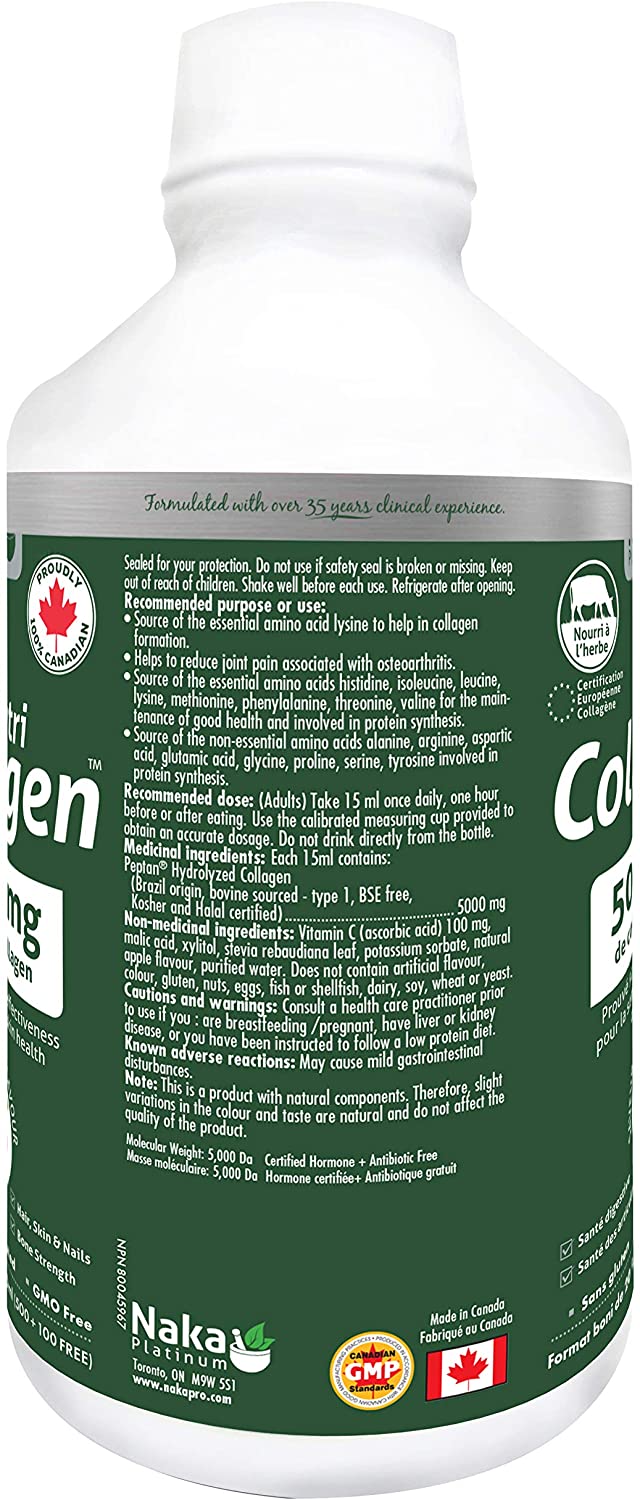 Naka Nutri Collagen 5000mg Peptan Collagen 600mL- NAKA ORIGINAL-The Health Store- Default Title
