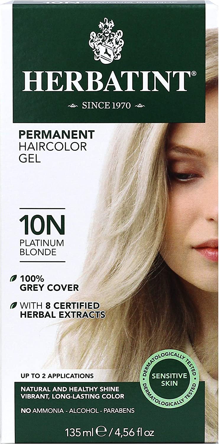 Herbatint Hair Dye 10N Platinum Blonde 135mL- BIO FORCE-The Health Store- Default Title