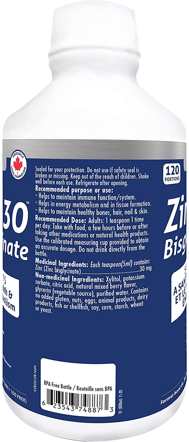 Naka Zinc 30 Bisglycinate 600mL- NAKA ORIGINAL-The Health Store- Default Title