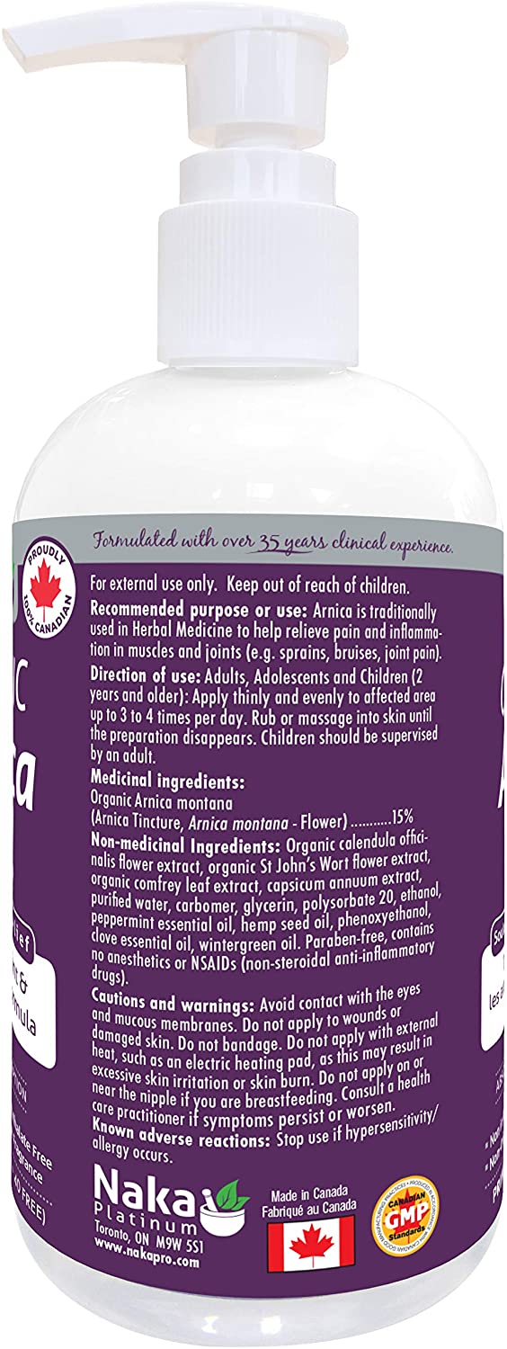Naka Organic Arnica Gel 340mL- NAKA ORIGINAL-The Health Store- Default Title