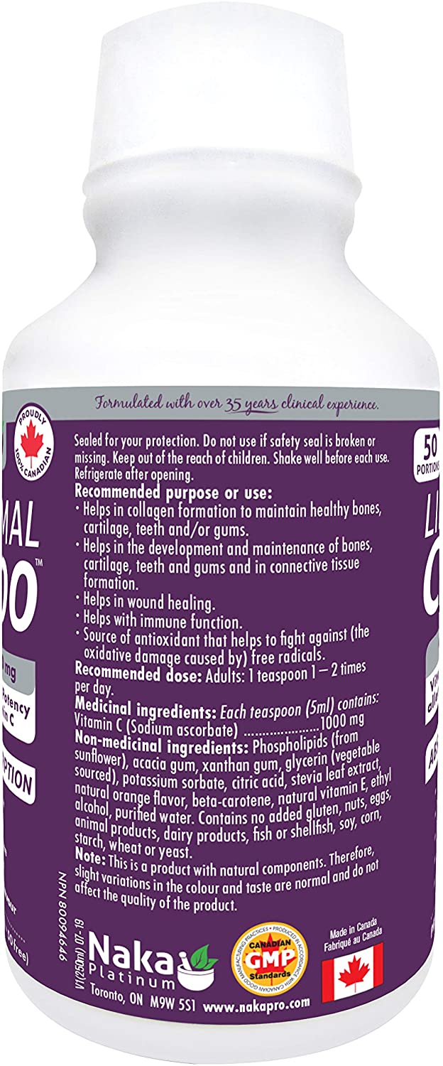 Naka Liposomal C1000 250mL- NAKA ORIGINAL-The Health Store- Default Title