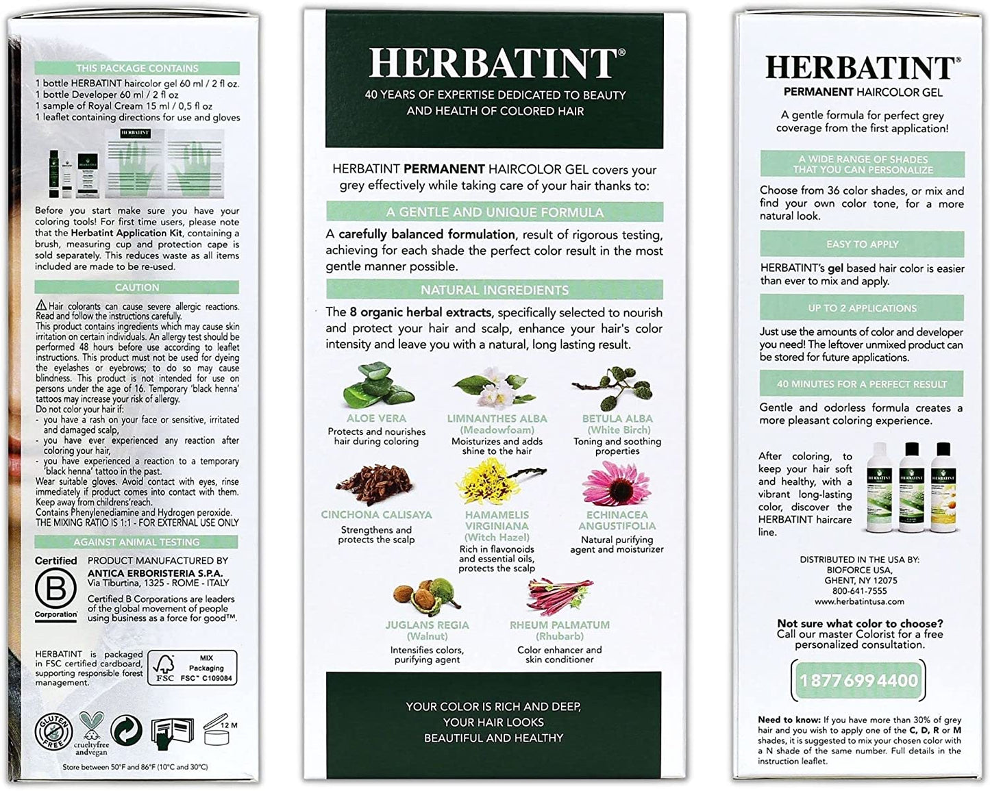 Herbatint Hair Dye 6N Dark Blonde 135mL