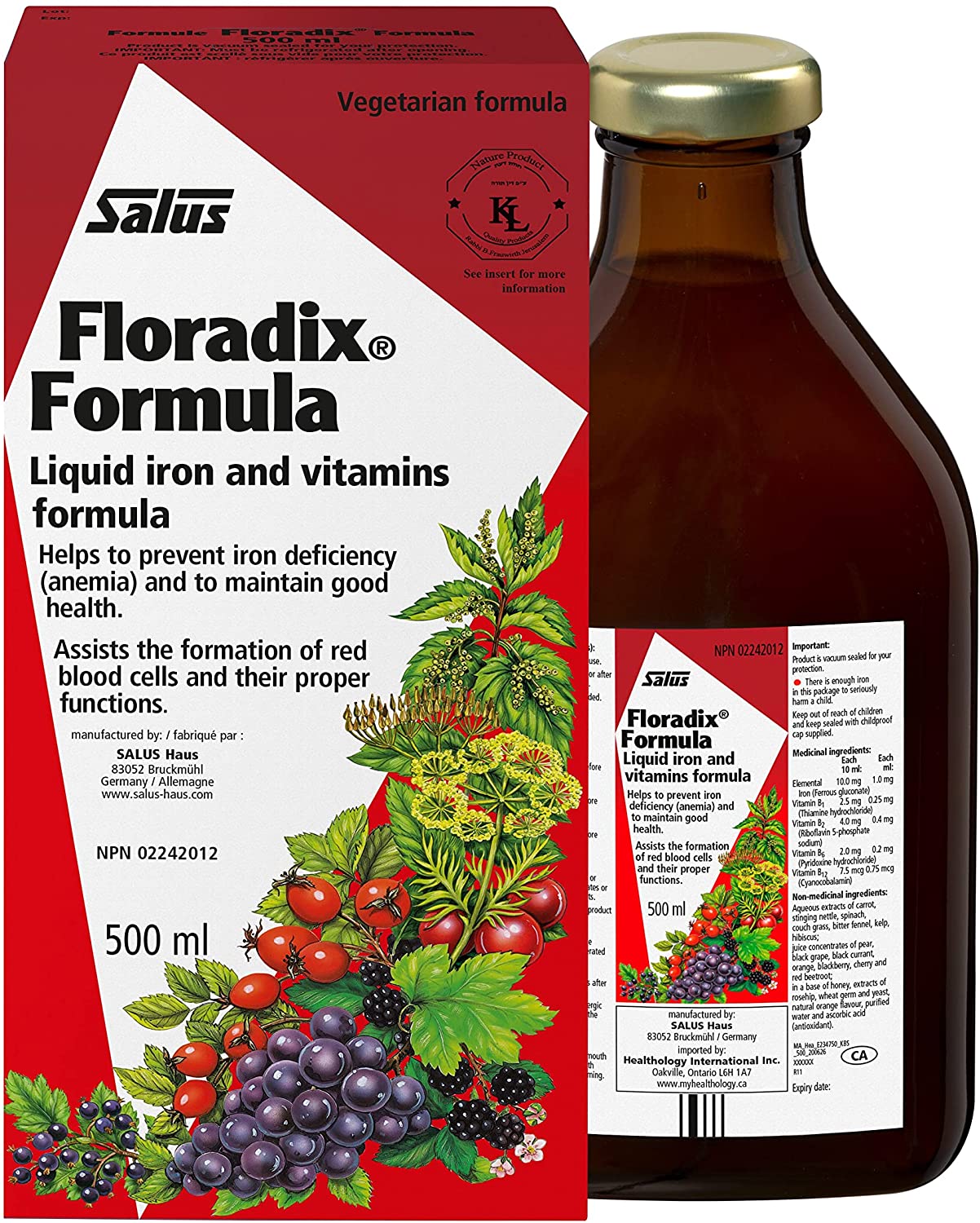 Salus FLORADIX Liquid Iron Formula 500mL- HEATHOLOGY-The Health Store- Default Title