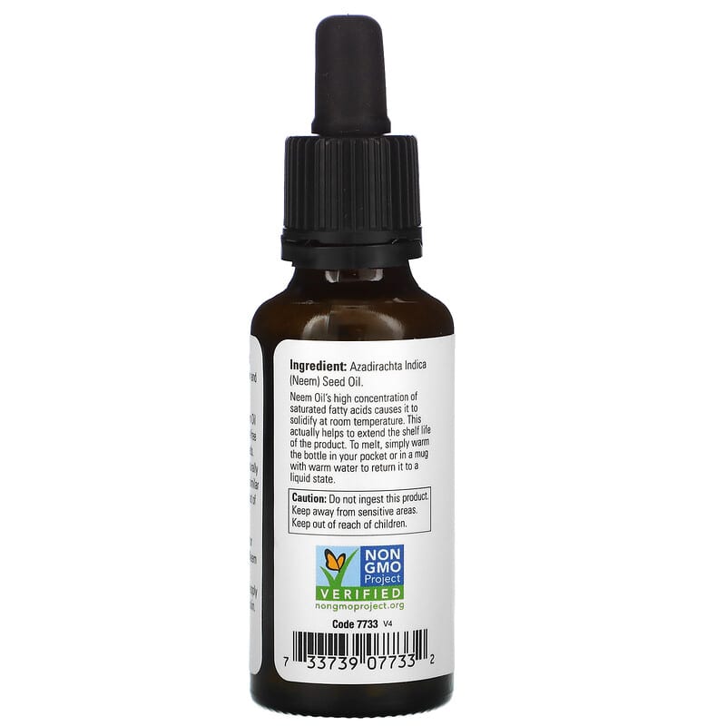 NOW Neem Oil 30mL- PURE SOURCE-The Health Store- Default Title