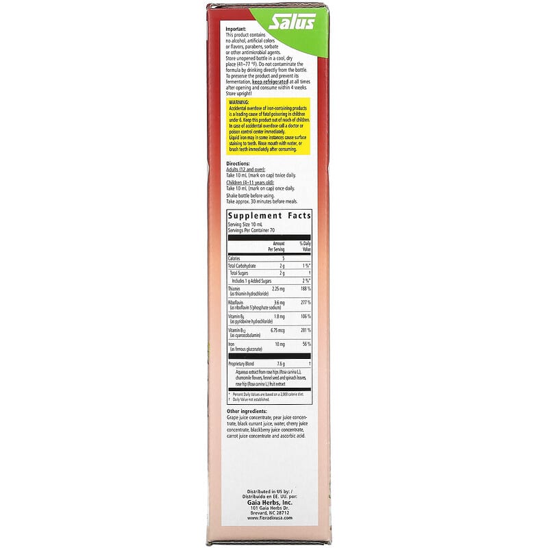 Salus Floravit Yeast & Gluten Free Liquid Iron 700mL- HEATHOLOGY-The Health Store- Default Title