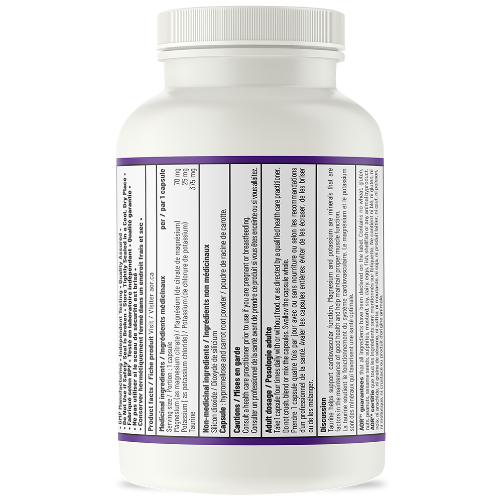 AOR Mag-K-Taurine 90 Caps- AOR-The Health Store- Default Title