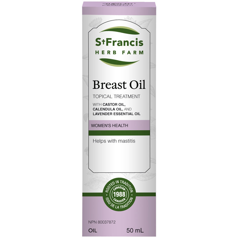 St. Francis Breast Oil Topical Treatment 50mL- ST FRANCIS HERB FARM-The Health Store- Default Title