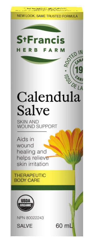 St. Francis Calendula Salve 60mL- ST FRANCIS HERB FARM-The Health Store- Default Title