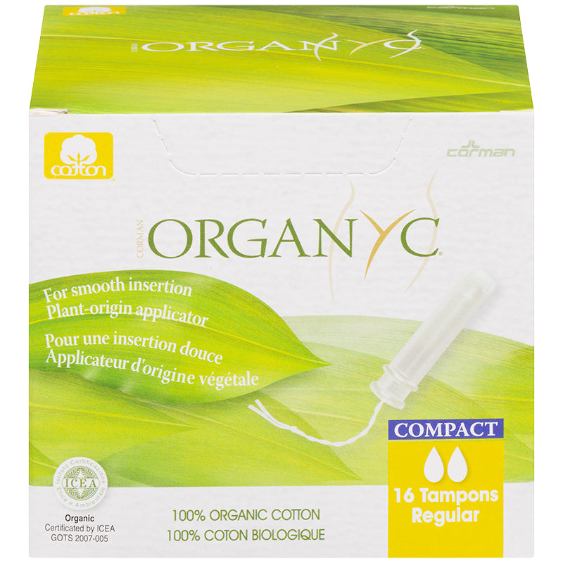 Organ(y)c Compact Tampons Regular 16 Count- PURITY LIFE-The Health Store- Default Title