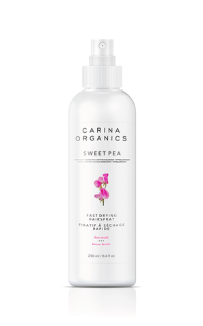 Carina Organics Fast Drying Hairspray Sweet Pea 250mL- PURITY LIFE-The Health Store- Default Title