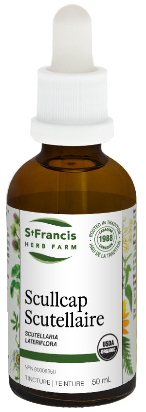 St. Francis Scullcap Tincture 50mL- ST FRANCIS HERB FARM-The Health Store- Default Title