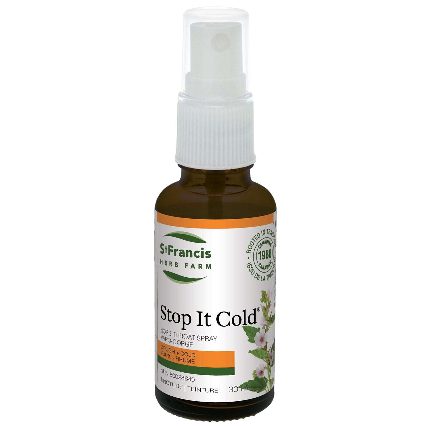 St. Francis Stop It Cold Throat Spray 30mL- ST FRANCIS HERB FARM-The Health Store- Default Title