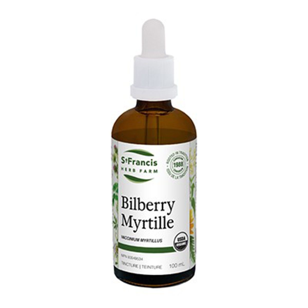 St. Francis Bilberry Myrtille 100mL- ST FRANCIS HERB FARM-The Health Store- Default Title