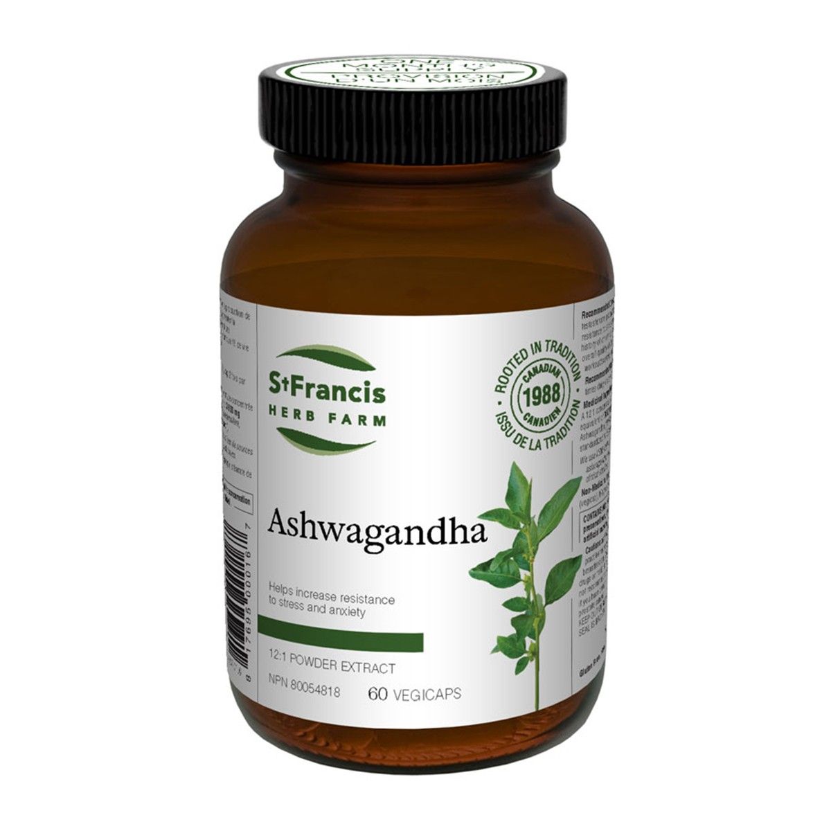 St. Francis Ashwagandha 60 V Caps- ST FRANCIS HERB FARM-The Health Store- Default Title