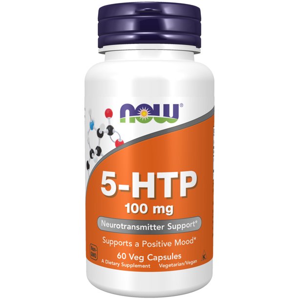 NOW 5-HTP 100mg 60 Caps- PURE SOURCE-The Health Store- Default Title