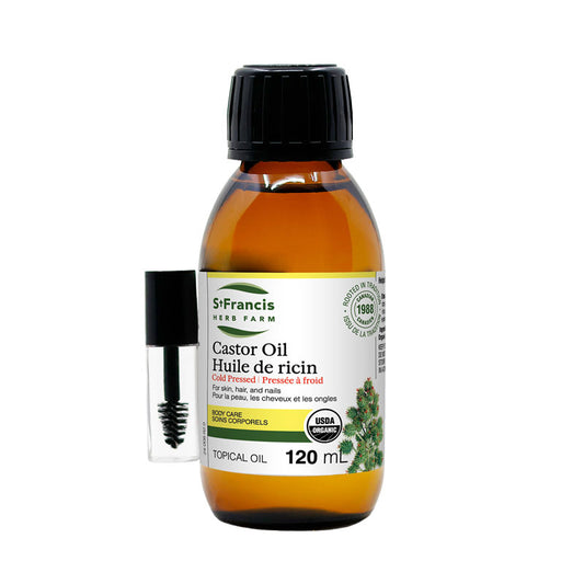 St. Francis Castor Oil w/ mascara wand 120mL- ST FRANCIS HERB FARM-The Health Store- Default Title