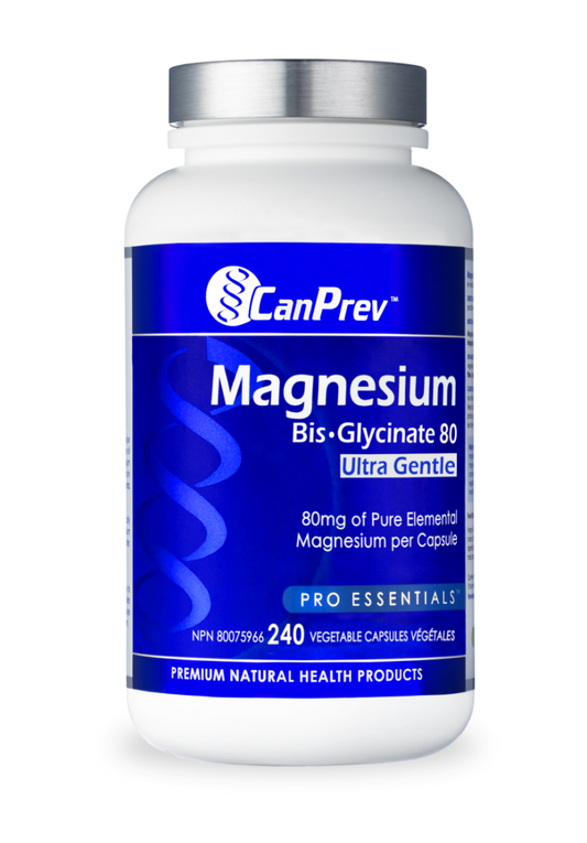CanPrev Magnesium Bis-Glycinate Ultra Gentle 80mg 240 caps- CANPREV-The Health Store- Default Title