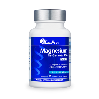 CanPrev Magnesium Bis-Glycinate 200mg Gentle- CANPREV-The Health Store- 60 Caps