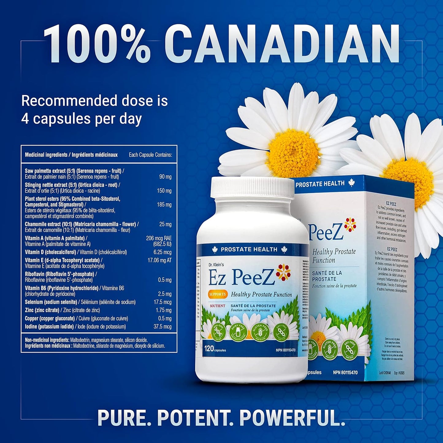 Dr. klein's Ez Peez Prostate Health 120 Caps- NANTON NUTRACEUTICALS LTD-The Health Store- Default Title