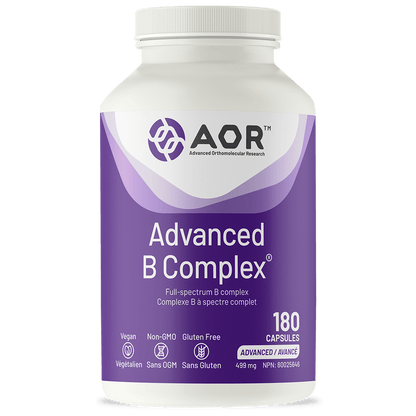 AOR Advanced B Complex- AOR-The Health Store- 180 Caps
