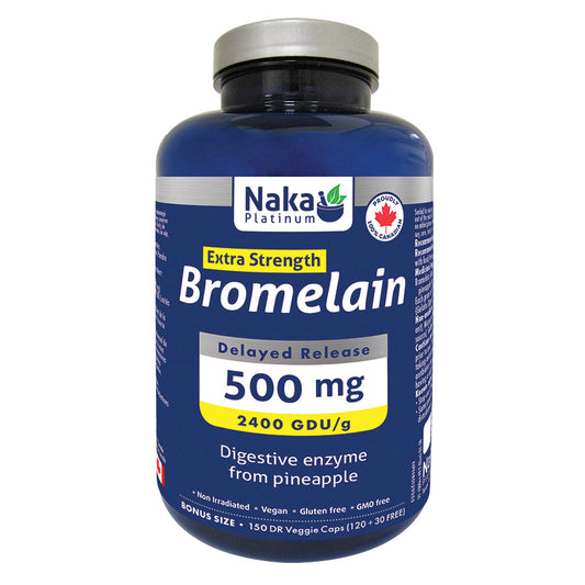 Naka Bromelain 500mg 75 Vcaps