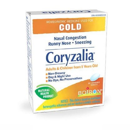 Boiron Coryzalia Cold Remedy 60Chewable Tablets- BOIRON-The Health Store- Default Title