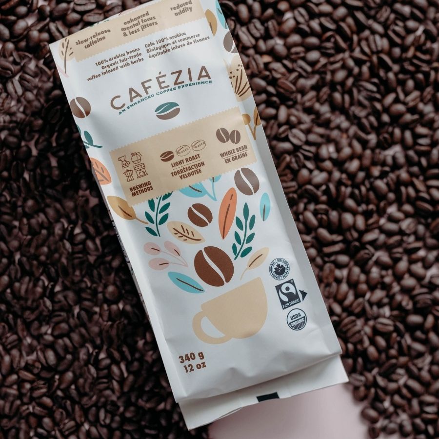 Cafézia Light Roast Whole Bean Coffee 340g