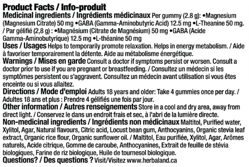 Herbaland Calm Naturally 60 Gummies- PURITY LIFE-The Health Store- Default Title