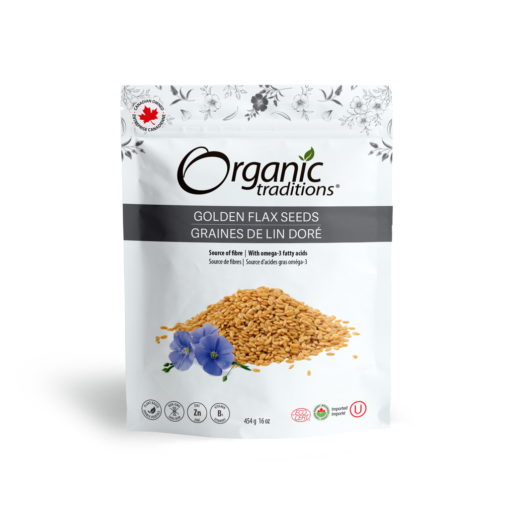 Organic Traditions Golden Flax Seeds 454g