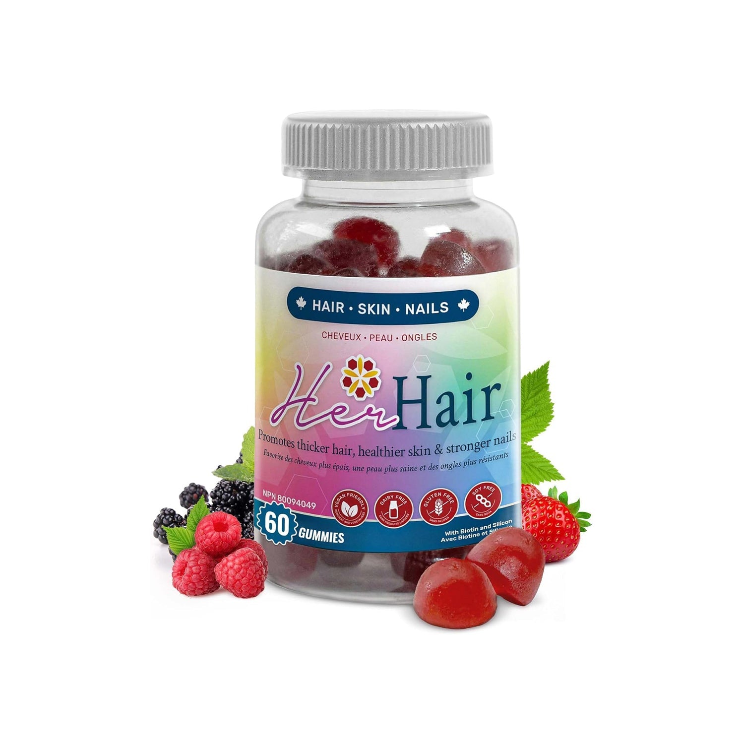 Nanton Her Hair 60 gummies- NANTON NUTRACEUTICALS LTD-The Health Store- Default Title
