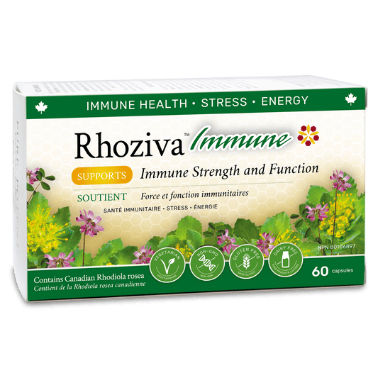 Rhoziva Immune: Immune Strength & Function - 60 V Caps- NANTON NUTRACEUTICALS LTD-The Health Store- Default Title