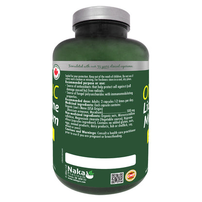 Naka Lion's Mane 500mg 150 Vcaps