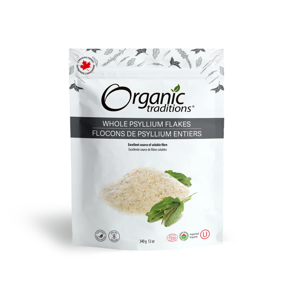Organic Traditions Whole Psyllium Flakes 340g- PURITY LIFE-The Health Store- Default Title