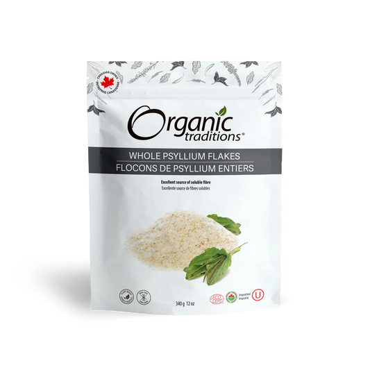 Organic Traditions Whole Psyllium Flakes 340g- PURITY LIFE-The Health Store- Default Title