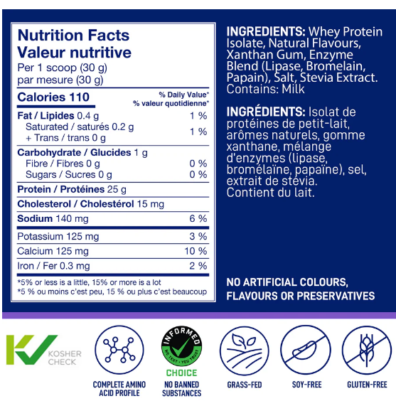 Leanfit Whey Isolate Vanilla 916g- PURITY LIFE-The Health Store- Default Title