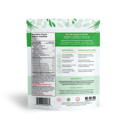 Organic Traditions Supergreens Pineapply Coconut 100g- PURITY LIFE-The Health Store- Default Title