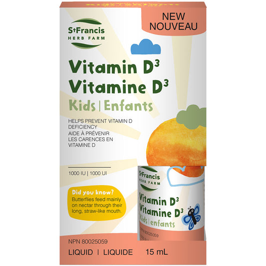 St. Francis Kids Vitamin D3 15mL- ST FRANCIS HERB FARM-The Health Store- Default Title