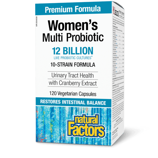 Natural Factors Women's Multi Probiotic 12 Billion 120 V Caps