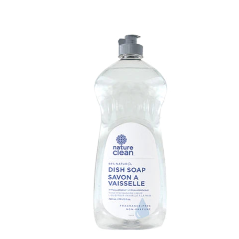 Nature Clean Hypoallergenic Liquid Dish Soap - Fragrance Free 740mL