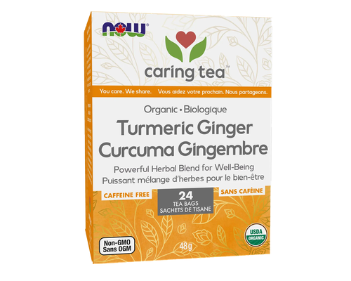 NOW Turmeric Ginger Tea 24 bags- PURE SOURCE-The Health Store- Default Title