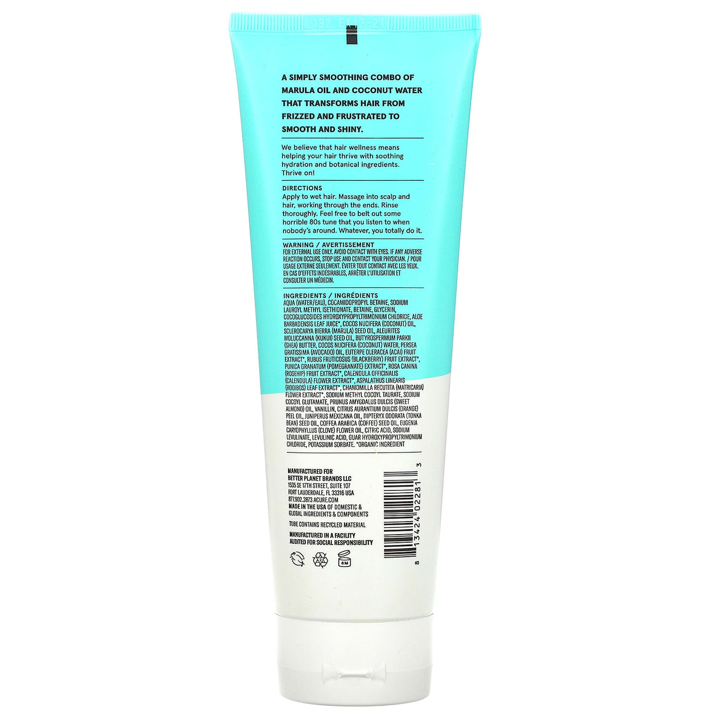 ACURE SIMPLY SMOOTHING SHAMPOO 8 FL OZ