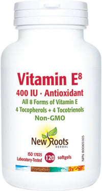 New Roots Vitamin E8 400 IU 120 Soft Gels