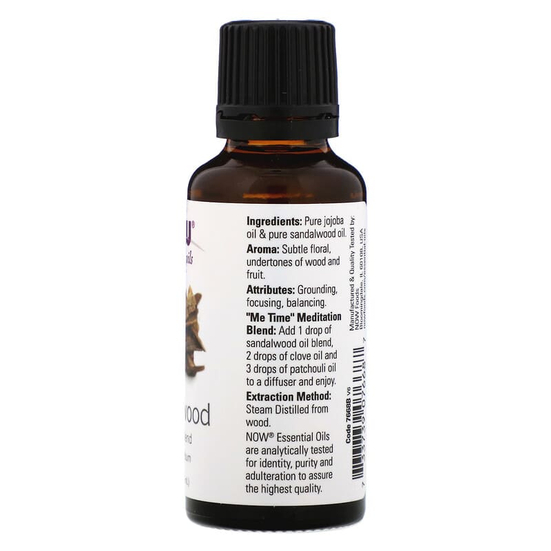 NOW Sandalwood Essential Oil 30mL- PURE SOURCE-The Health Store- Default Title