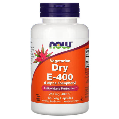 NOW E-400 Dry 100 V Caps- PURE SOURCE-The Health Store- Default Title