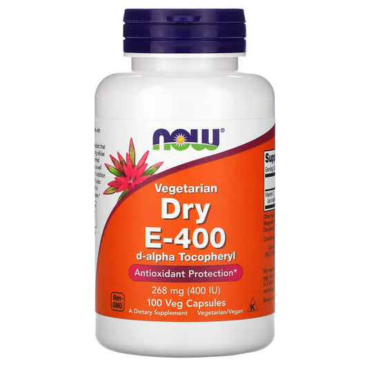 NOW E-400 Dry 100 V Caps- PURE SOURCE-The Health Store- Default Title