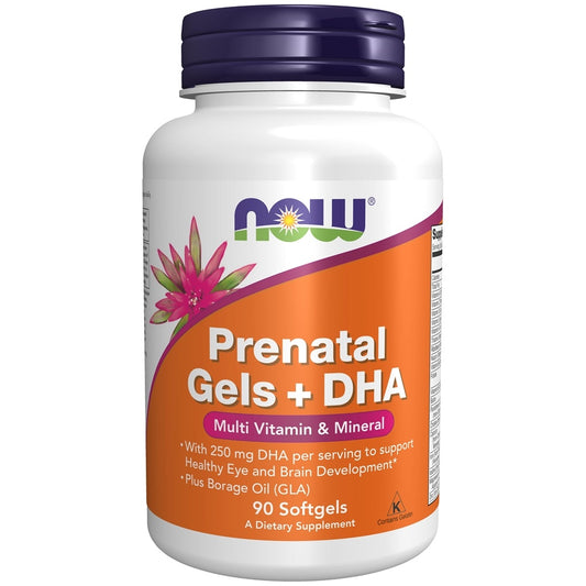 NOW Prenatal Multi Vitamin with DHA 90 Soft Gels- PURE SOURCE-The Health Store- Default Title