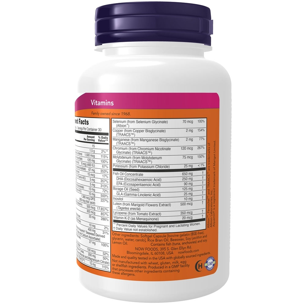 NOW Prenatal Multi Vitamin with DHA 90 Soft Gels- PURE SOURCE-The Health Store- Default Title